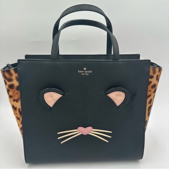 kate spade Handbags - Kate Spade Run Wild Leopard Hayden Two Way Handbag/ Crossbody EUC